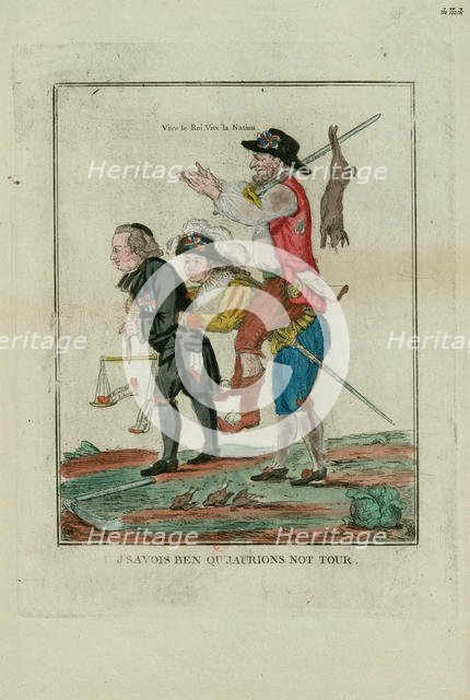 I Was Sure We Would Have Our Turn, 1789. Creator: Anonymous.