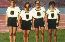 German women's 4 x 100m relay team, 1928. Creator: Unknown.