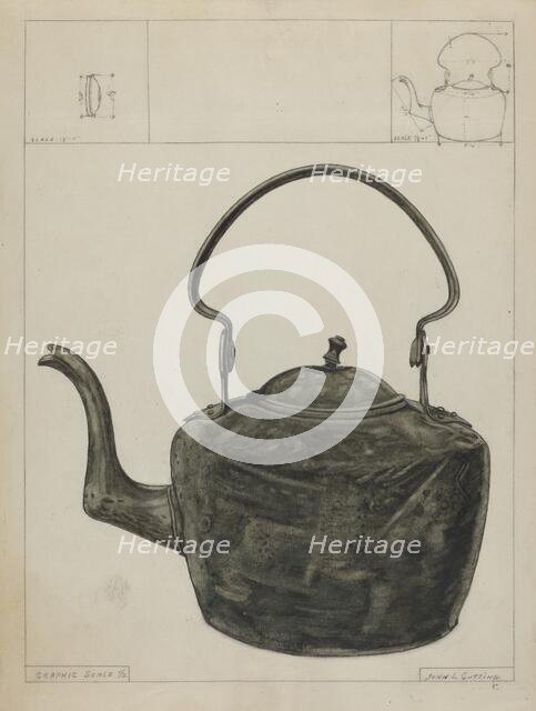 Copper Kettle, 1935/1942. Creator: John Cutting.