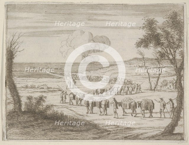 Francesco I d'Este Aids the Duke of Mantua After his Territories were Devastated by the Ge..., 1659. Creator: Bartolomeo Fenice.