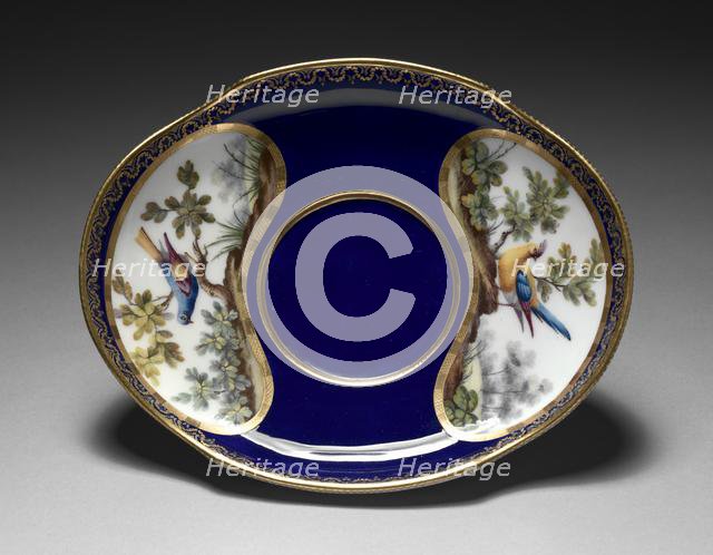 Broth Basin (Stand), 1772. Creator: Sèvres Porcelain Manufactory (French, est. 1740); François-Joseph Aloncle (French).