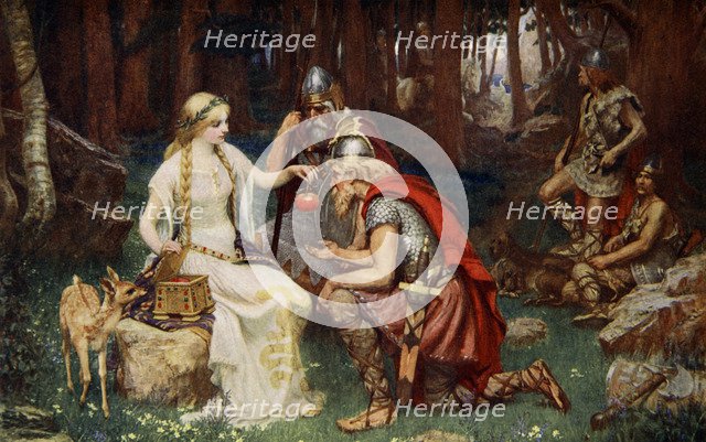 'Idun and the Apples', 1890.  Artist: James Doyle Penrose