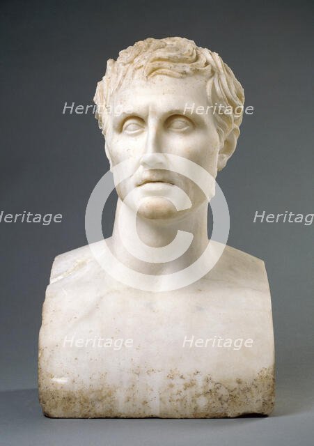 Herm of Menander, A.D. 1-100. Creator: Unknown.