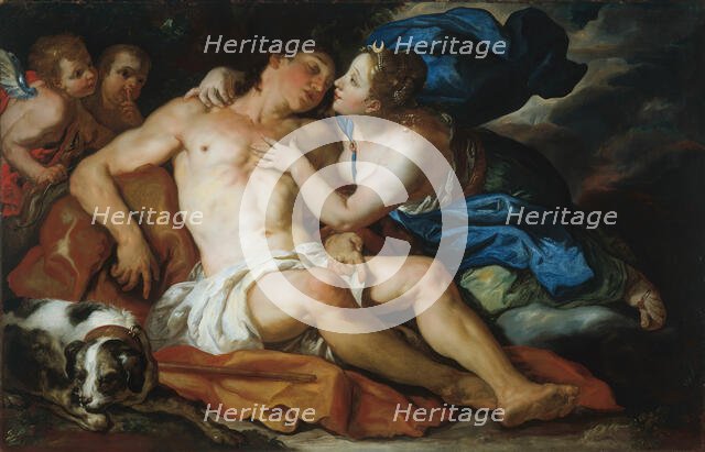 Diana and Endymion, 1690/95. Creator: Johann Michael Rottmayr.
