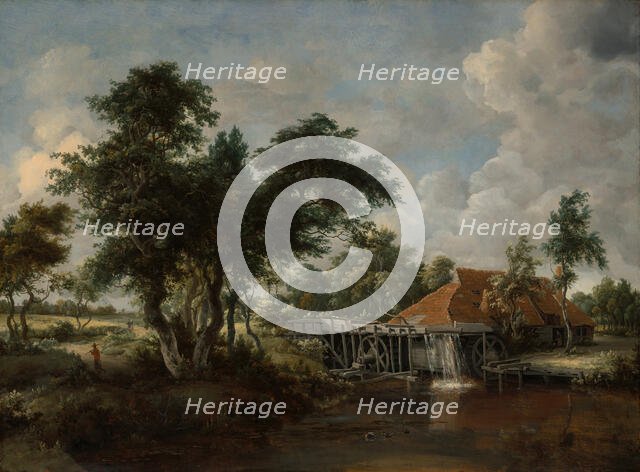 The Watermill with the Great Red Roof, 1662/65. Creator: Meindert Hobbema.