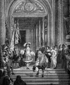 The return of the Grand Conde to Versailles, 1674 (1882-1884). Artist: Unknown