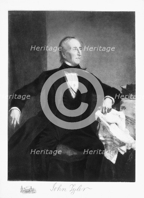 John Tyler, 10th President of the United States of America, (1901). Artist: Unknown