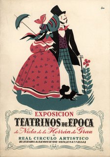 Programme for the period teatrinos exhibition in the Real Círculo Artístico. Barcelona, 1948.