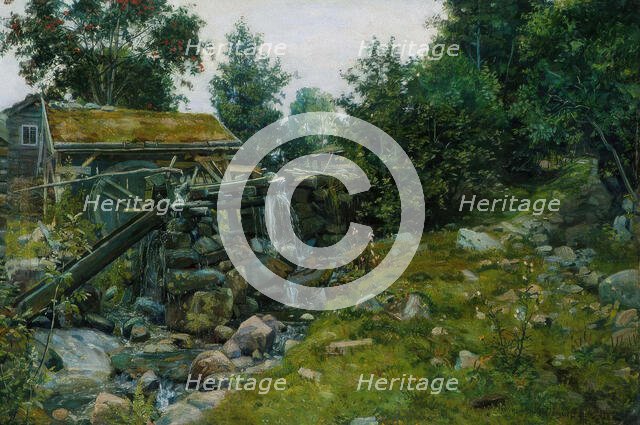 Sawmill in Romsdal, 1889. Creator: Jorgen Sorensen.