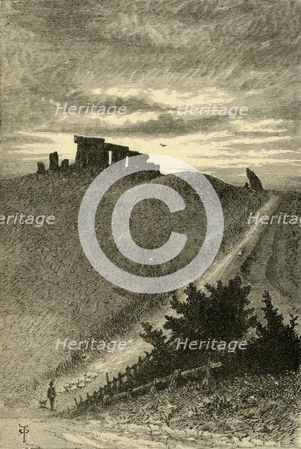 'Approach to Stonehenge from the East', 1898. Creator: Unknown.
