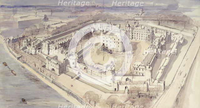 Tower of London, c1270, (1990-2010). Artist: Terry Ball.