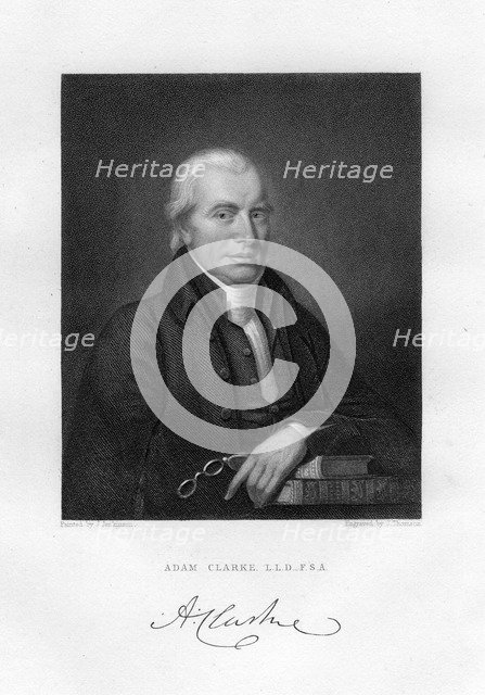 Adam Clarke (c1760-1832), British Methodist theologian and biblical scholar, 19th century.Artist: J Thomson
