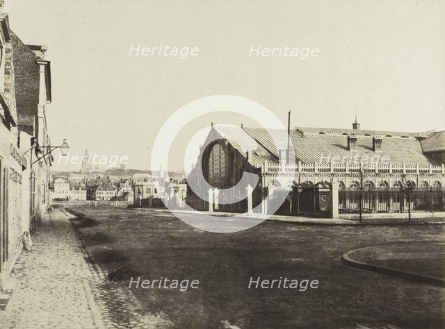 South Gable of the Boulogne Railway Station, c. 1855. Creator: Édouard Baldus (French, 1813-1889); Baron James de Rothschild.