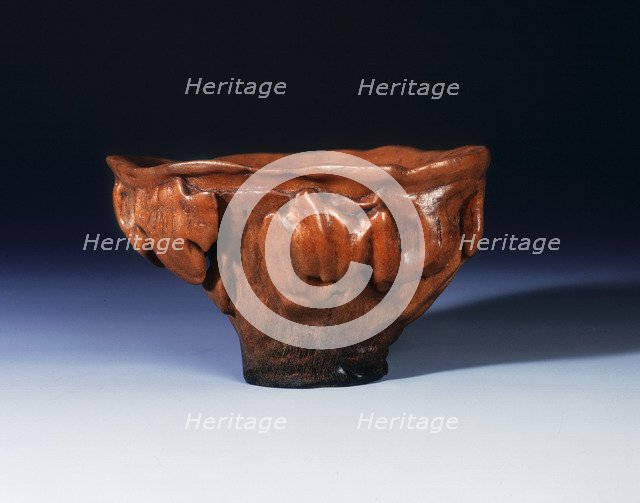 Large rhino horn cup, Ming dynasty, China, 15th-early 16th century. Artist: Unknown