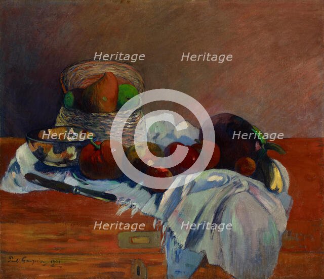 Fruits and Knife (Fruits et couteau), 1901. Creator: Gauguin, Paul Eugéne Henri (1848-1903).