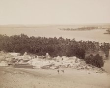 Asyut at the Time of the Annual Inundation of the Nile, 19th century. Creator: Anon.