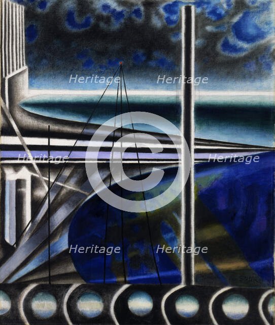 Metropolitan Port, c1935-1937. Creator: Stella; Joseph (1877-1946).