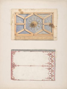 Designs for Ceiling and Wall Decoration for Monsieur Lecomte de la Grange, second half 19th century. Creators: Jules-Edmond-Charles Lachaise, Eugène-Pierre Gourdet.