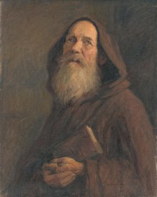 Study of a monk, c1899. Creator: Elemír Halász-Hradil.
