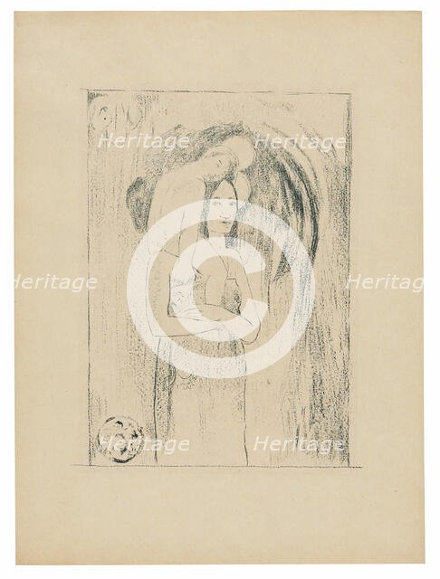 Ia orana Maria (Hail Mary), 1894/95, published Mar. 1895. Creator: Paul Gauguin.
