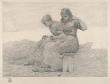 Mending Nets, 1888. Creator: Winslow Homer.