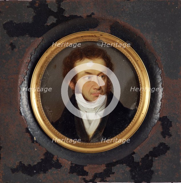 Portrait of the author Alexander S. Pushkin (1799-1837), 1830s. Artist: Anonymous  