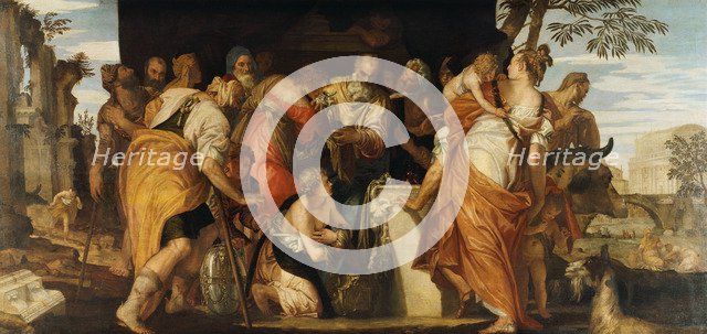 The Anointing of David, ca 1555. Artist: Veronese, Paolo (1528-1588)