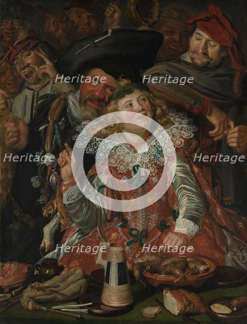 Merrymakers at Shrovetide, ca. 1616-17. Creator: Frans Hals.