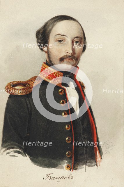 Portrait of Vladimir Dmitrievich Bakaev (1810-1871), 1847.