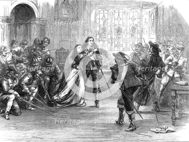 Scene from "Charles I." at the Lyceum Theatre, 1872. Creator: Unknown.