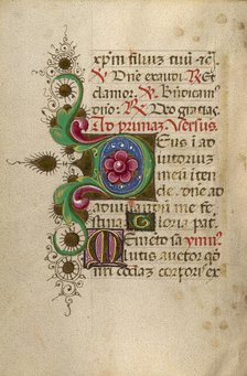 Decorated Initial D; Decorated Initial M; Gualenghi-d'Este Hours, about 1469. Creator: Unknown.