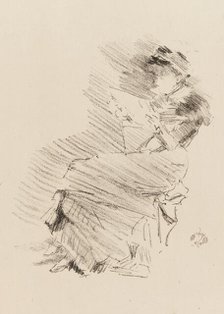 Reading, 1879 and 1887. Creator: James Abbott McNeill Whistler.