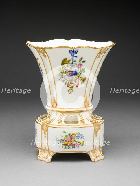 Flower Vase, Sèvres, 1759. Creators: Sèvres Porcelain Manufactory, Charles Buteux le Père.