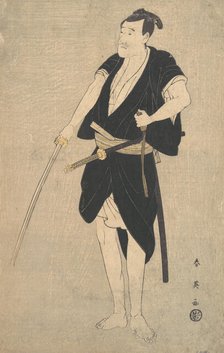 An Actor as Sadakuro in the Forty-seven Ronins, late 18th-early 19th century. Creator: Katsukawa Shun'ei.