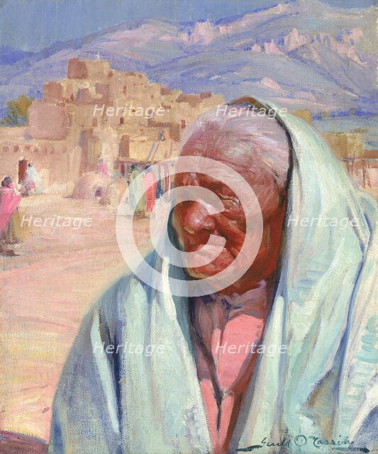 Antonio Concha, Old Man of Taos, 1924. Creator: Gerald Cassidy.