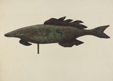 Fish Weather Vane, c. 1937. Creator: Elizabeth Fairchild.