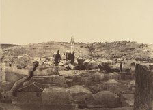 Jérusalem. Tour Antonia et Environs, 1860 or later. Creator: Louis de Clercq.