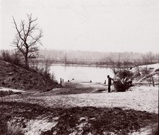 Lower Pontoon Bridge, Deep Bottom, James River, 1864. Creator: Andrew Joseph Russell.