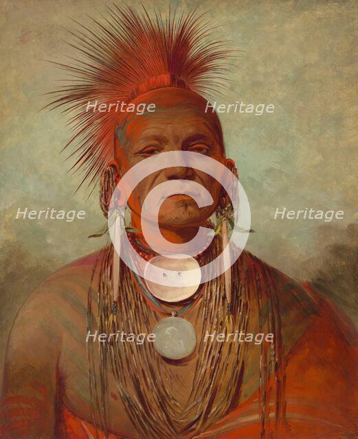 See-non-ty-a, an Iowa Medicine Man, 1844/1845. Creator: George Catlin.
