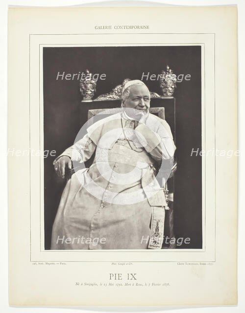 Pie IX, c. 1876. Creator: Ludovico Tuminello.