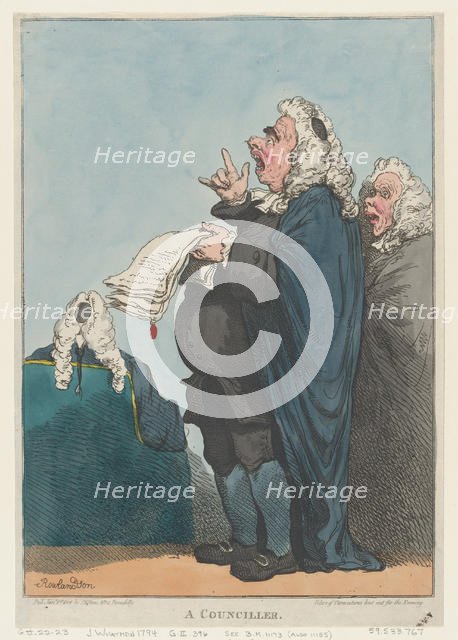 A Counciller [sic], January 1, 1801., January 1, 1801. Creator: Thomas Rowlandson.