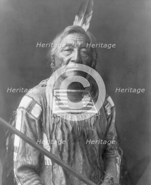 Sitting Elk-Apsaroke, c1908. Creator: Edward Sheriff Curtis.