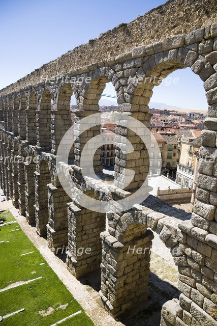 The Aqueduct of Segovia (Acueducto de Segovia), Segovia, Spain, 2007. Artist: Samuel Magal