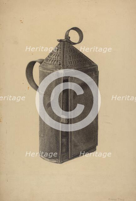 Lantern, c. 1938. Creator: Mildred Ford.