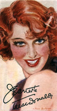Jeanette MacDonald, (1903-1965), singer and actress, 20th century. Artist: Unknown
