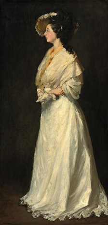 Young Woman in White, 1904. Creator: Robert Henri.