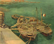 'Boats on the Rhône', August 1888, (1947). Creator: Vincent van Gogh.