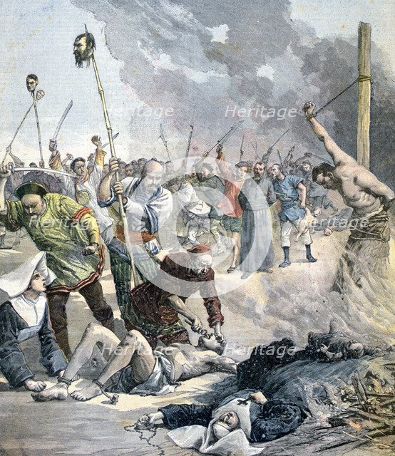 Massacres in China, 1891. Artist: Henri Meyer