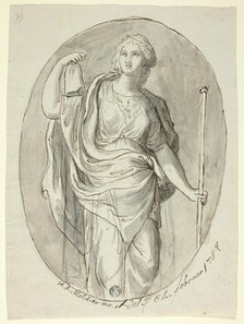 Woman with Staff and Phrygian Cap, 1787. Creator: Heinrich Anton Melchior.