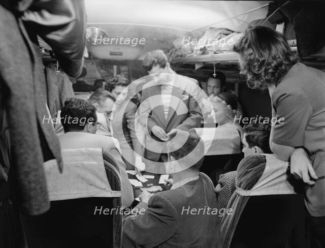 Portrait of Pete Rugolo and Bob Gioga, 1947 or 1948. Creator: William Paul Gottlieb.